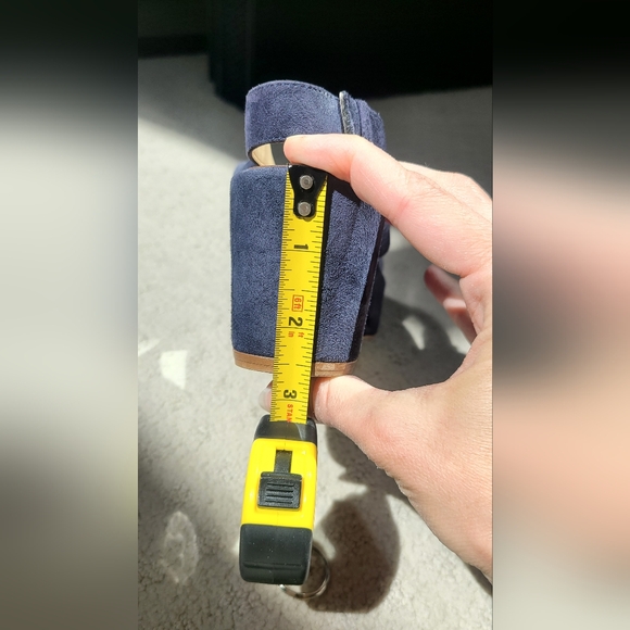 Midnight Blue Platform Sandals - Picture 5 of 7